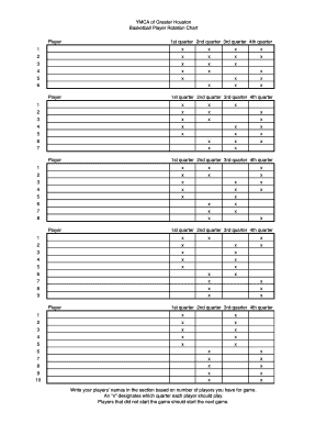 Basketball Rotation Generator  Form