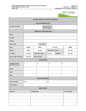 Hrm Form