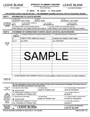 Form Vs 24 Sample