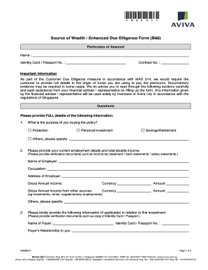 Enhanced Due Diligence Form