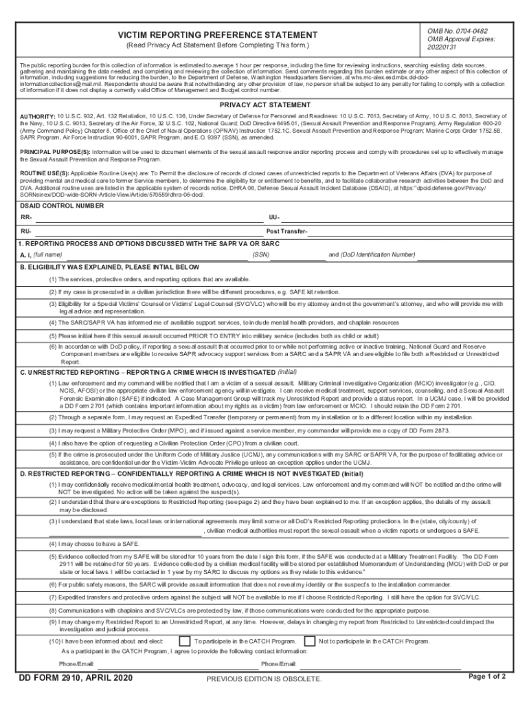 2910  Form