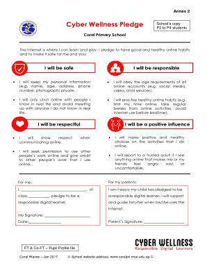 Cyber Wellness Pledge  Form