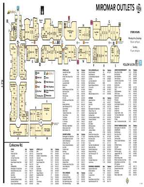 Miromar Outlets Map  Form