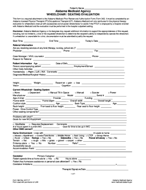 Alabama Medicaid Agency Prior Authorization Instruction  Form
