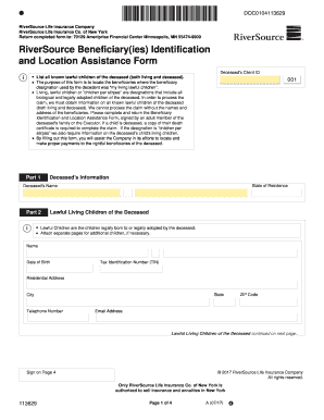 Return Completed Form to 70129 Ameriprise Financial Center Minneapolis, MN 55474 9900