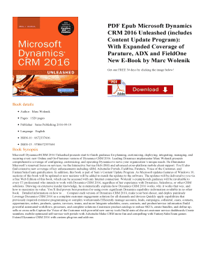 Microsoft Dynamics CRM Unleashed PDF  Form