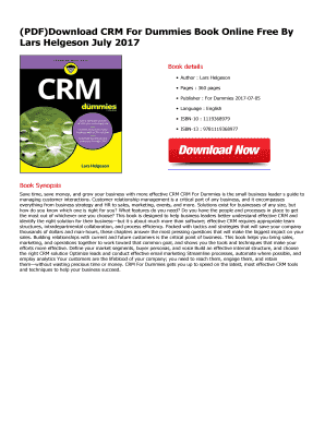 CRM for Dummies PDF  Form