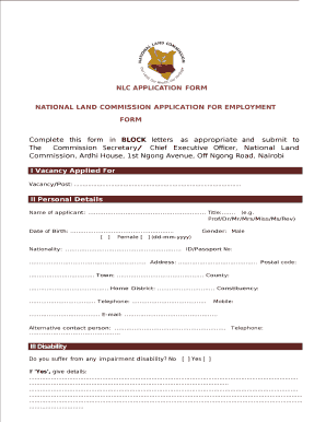  Nlc Application Form 2014-2024