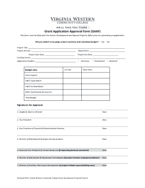  Grant Approval Form 2016-2024