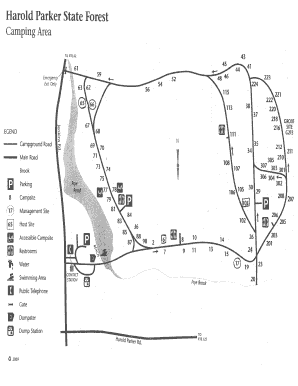 Harold Parker Campground Map  Form