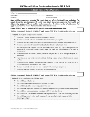 Ace Questionnaire PDF  Form
