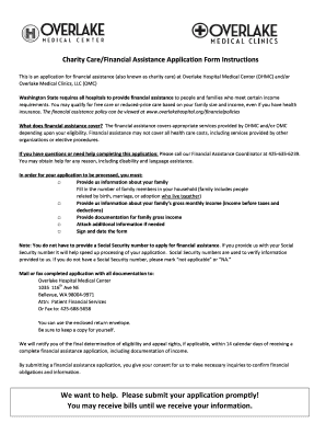  This is an Application for Financial Assistance Also Known as Charity Care at Overlake Hospital Medical Center OHMC Andor 2017-2024