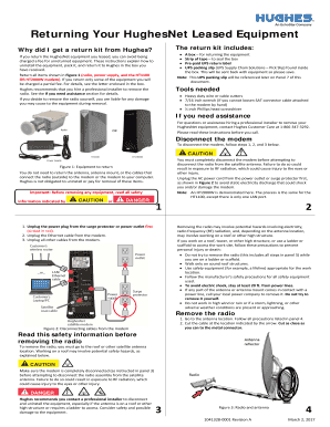 How to Return Hughesnet Equipment  Form