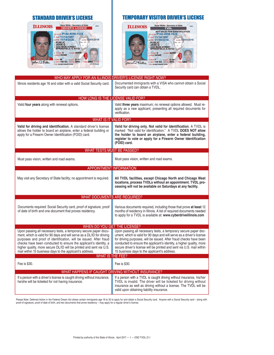  License Temporary Visitor 2017