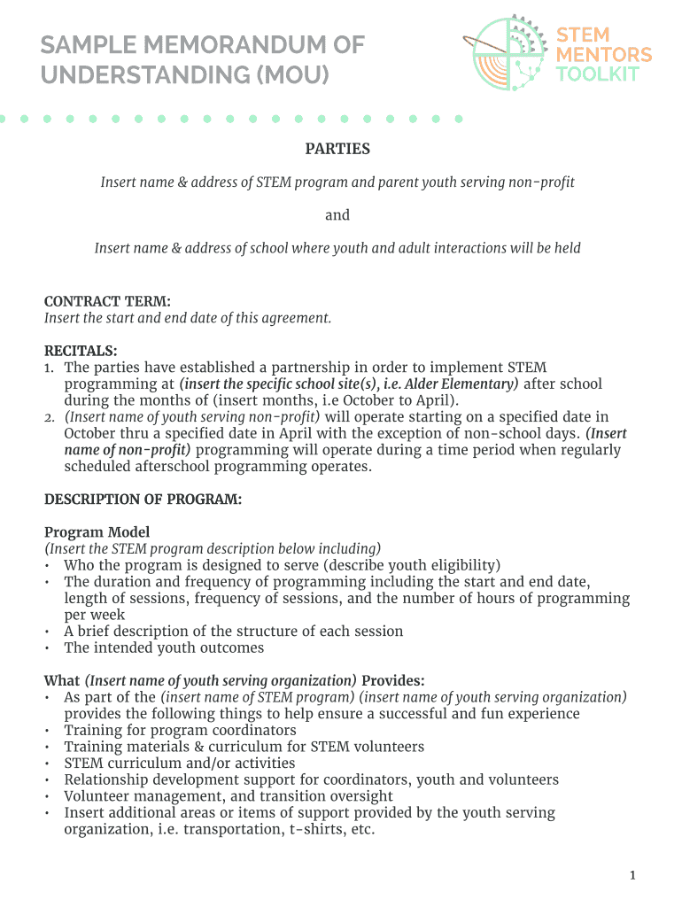 SAMPLE MEMORANDUM of  Form