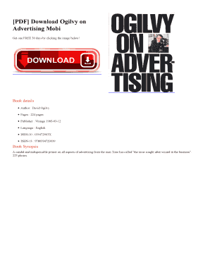 Ogilvy on Advertising Book PDF No No Download Needed Needed  Form