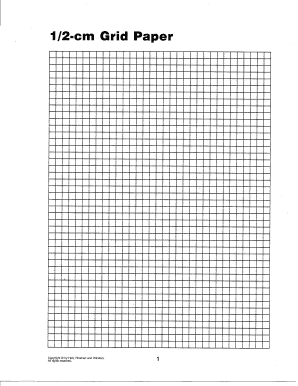 2cm Grid Paper  Form