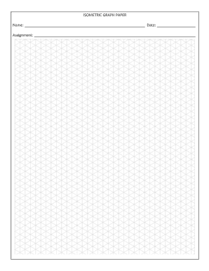 ISOMETRIC GRAPH PAPER Name Date  Form