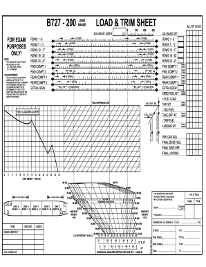 Load and Trim Sheet PDF  Form