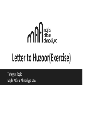 Letter to Huzoor Template Urdu  Form