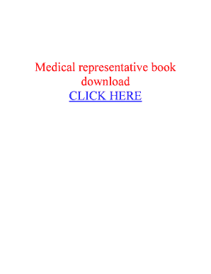 Handbook of Medical Representative by Majumdar PDF Download  Form