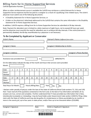 Get and Sign California Calvcb Home Supportive Services 2017-2022 Form