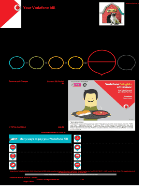 Vodafone Bill Download  Form