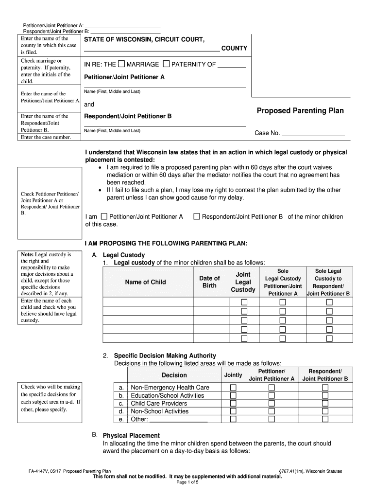  Form Fa 4147 2017-2024