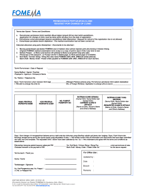 Fomema Klinik  Form