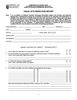  VISUAL SITE INSPECTION REPORT 2012-2024