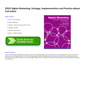Digital Marketing Strategy Implementation and Practice 7th Edition PDF  Form
