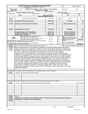  CONTRACTOR PRODUCTION REPORT 2000