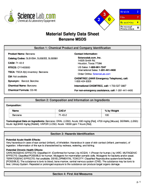 Msds Benzena  Form