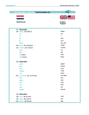 Taalcompleet A1 PDF Download  Form