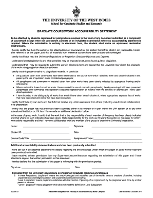 Uwi Accountability Statement  Form
