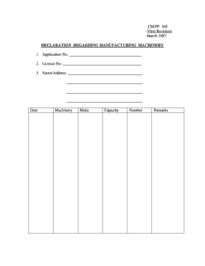 Cm Pf 305  Form