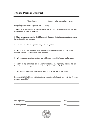 Gym Partner Application  Form