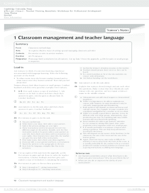 Teacher Training Essentials PDF  Form