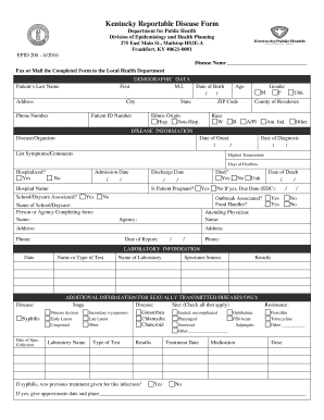  Fax or Mail the Completed Form to the Local Health Department 2016-2024