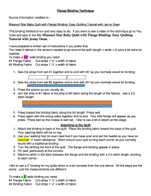 Flange Binding PDF  Form