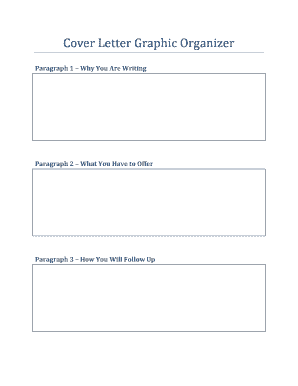 Cover Letter Graphic Organizer  Form