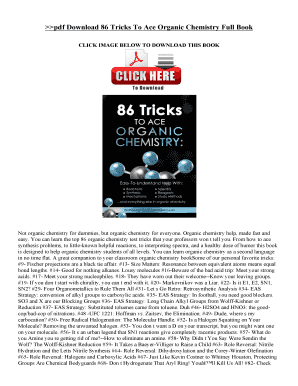 Tricks on Organic Reaction PDF  Form