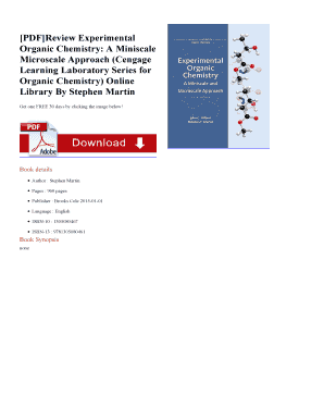 Gilbert and Martin Experimental Organic Chemistry 6th Edition PDF  Form