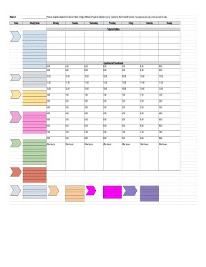 Planner Template Adapted from Seven Habits of Highly Effective People by Stephen Covey  Form