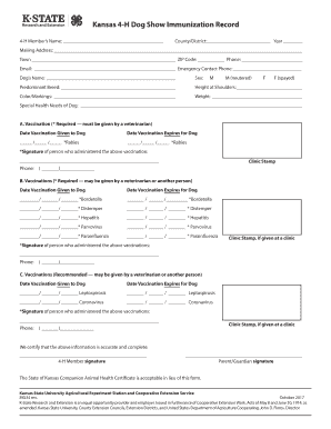  Kansas Immunization Recore 2017-2024