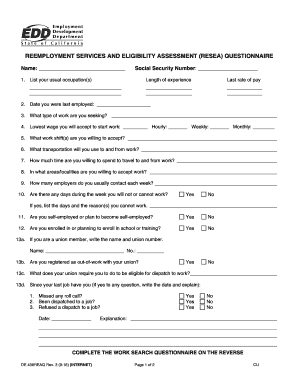 Resea Questionnaire  Form