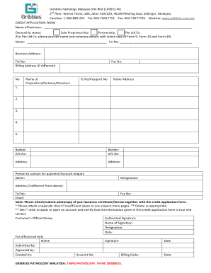 Malvern Pathology Labs Sdn Bhd  Form