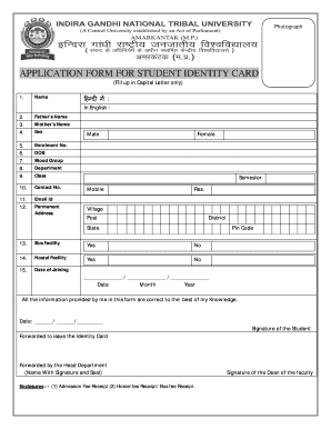 ID Card Application Form