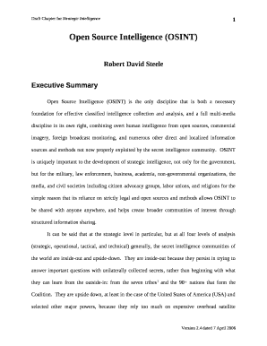 Osint Report Template  Form