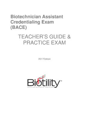 Bace Practice Exam  Form